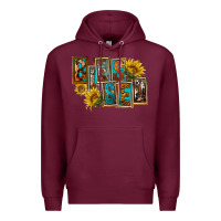 Burgundy Western Blessed Premium Hoodie - FaDigitalArtStudio