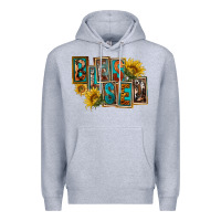 Heather Grey Western Blessed Premium Hoodie - FaDigitalArtStudio