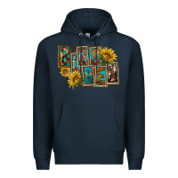 Navy Western Blessed Premium Hoodie - FaDigitalArtStudio