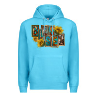 Ocean Blue Western Blessed Premium Hoodie - FaDigitalArtStudio