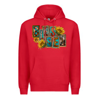 Red Western Blessed Premium Hoodie - FaDigitalArtStudio