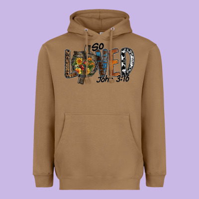 So Loved Jhon 3.16 Heavyweight Hoodie Designed By Sublimationcraftshop