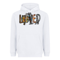 White so loved jhon 3.16 Heavyweight Hoodie - SublimationCraftShop