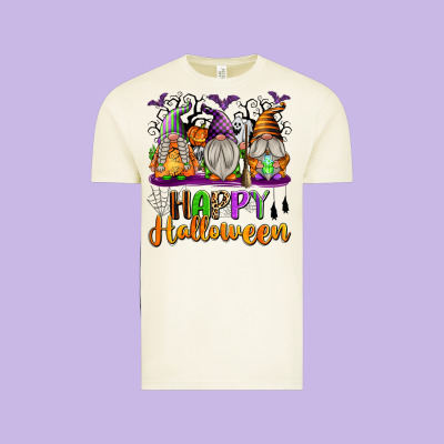 Happy Halloween Gnomes Vintage Tee Designed By Texasbilliewilder