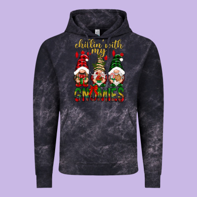 Chillin' With My Gnomes Vintage Hoodie Designed By Nancycooperartshop
