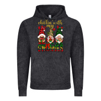 Vintage Black Chillin' with my gnomes Vintage Hoodie - NancyCooperArtShop