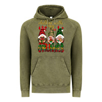 Vintage Olive Chillin' with my gnomes Vintage Hoodie - NancyCooperArtShop