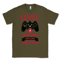 Army Green Kids Level 7 Unlocked Awesome Since 2013 Classic Tee - Bettercallsaul