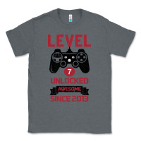 Charcoal Heather Kids Level 7 Unlocked Awesome Since 2013 Classic Tee - Bettercallsaul