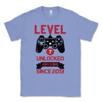 Colony Blue Kids Level 7 Unlocked Awesome Since 2013 Classic Tee - Bettercallsaul