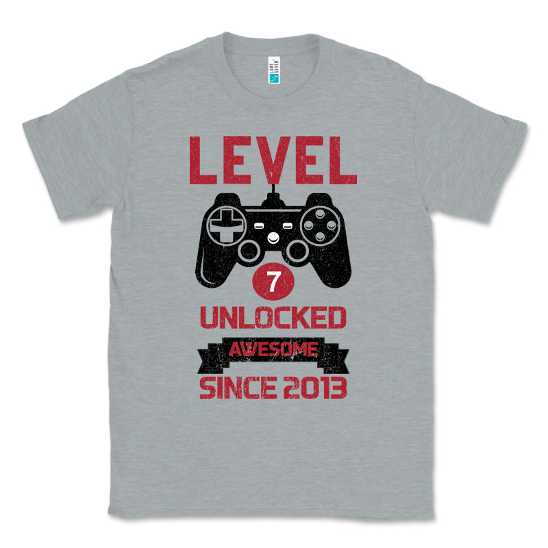 Kids Level 7 Unlocked Awesome Since 2013 Classic Tee by Bettercallsaul | Teevron