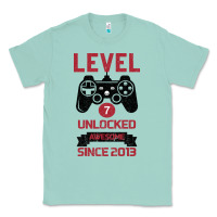 Seafoam Kids Level 7 Unlocked Awesome Since 2013 Classic Tee - Bettercallsaul
