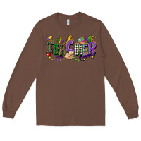Chestnut teacher mardi gras Long Sleeve Tee - CowGirlArtShop