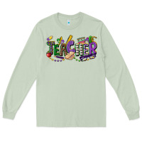 Matcha teacher mardi gras Long Sleeve Tee - CowGirlArtShop