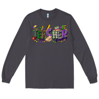 Smoke teacher mardi gras Long Sleeve Tee - CowGirlArtShop
