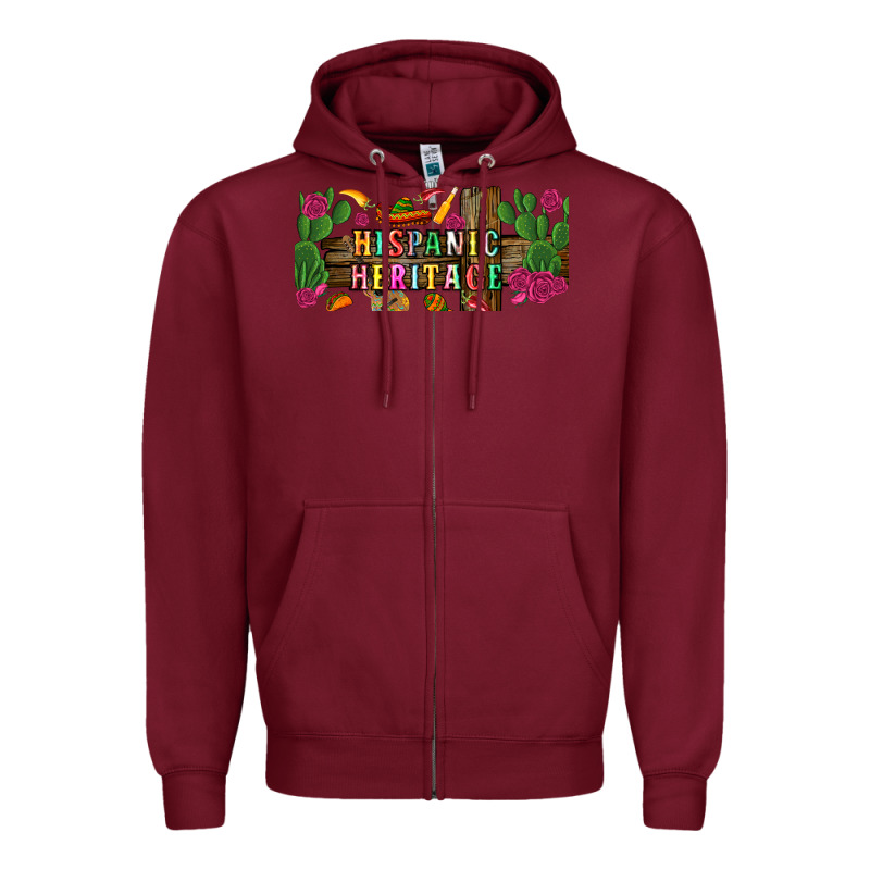 Hispanic Heritage Libbey Cup Zipper Hoodie by BundleAndBundleShop | Teevron