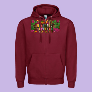 Hispanic Heritage Libbey Cup Zipper Hoodie Designed By Bundleandbundleshop
