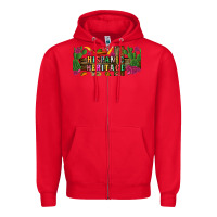 Red hispanic heritage libbey cup Zipper Hoodie - BundleAndBundleShop