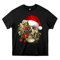 Black So merry it's scary Heavy Core Tee - NancyCooperArtShop