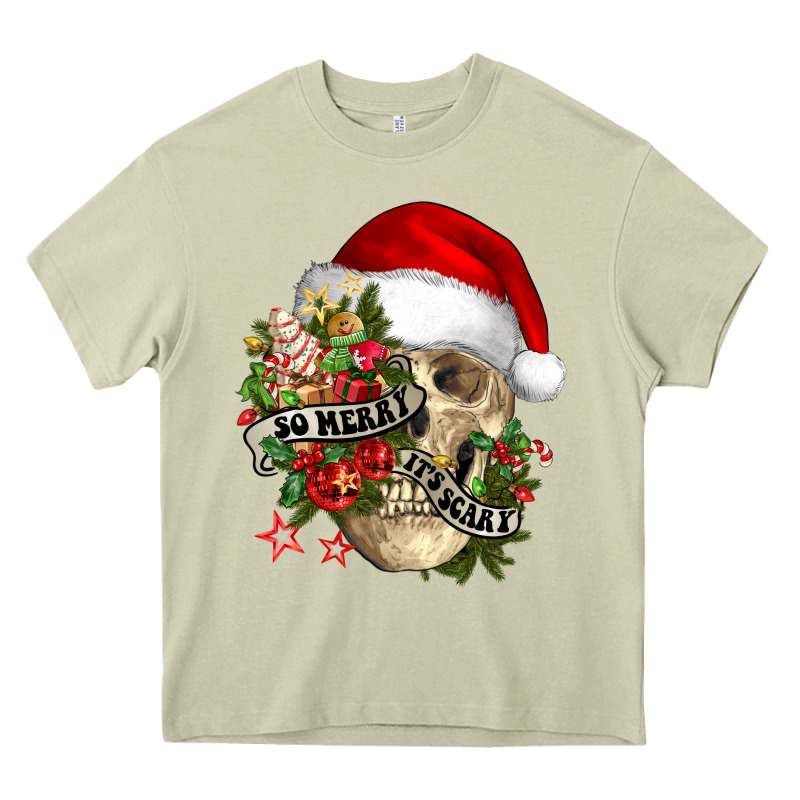 So Merry It's Scary Heavy Core Tee by NancyCooperArtShop | Teevron