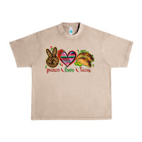 French Oak Peace love tacos Urban Heavy Tee - NancyCooperArtShop
