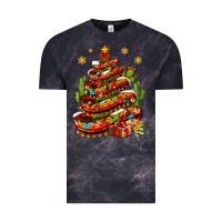 Cloud Black Christmas Feliz Navidad sombrero tree Vintage Tee - NancyCooperArtShop