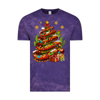 Cloud Purple Christmas Feliz Navidad sombrero tree Vintage Tee - NancyCooperArtShop