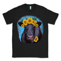Black black angus with sunflower Classic Tee - RanaPortraitStore