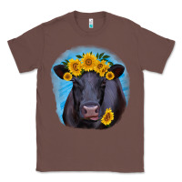 Chestnut black angus with sunflower Classic Tee - RanaPortraitStore