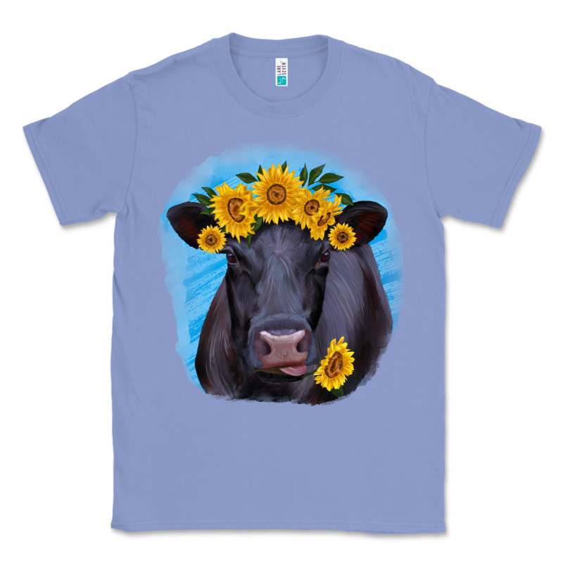 Black Angus With Sunflower Classic Tee by RanaPortraitStore | Teevron