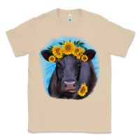 Mushroom black angus with sunflower Classic Tee - RanaPortraitStore