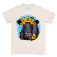 Natural black angus with sunflower Classic Tee - RanaPortraitStore