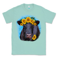 Seafoam black angus with sunflower Classic Tee - RanaPortraitStore