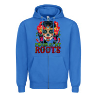 True Royal sugar skull woman proud of my roots Zipper Hoodie - BundleAndBundleShop