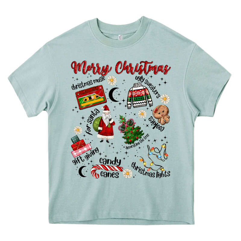 Merry Christmas Heavy Core Tee by MaliasSmallBusiness | Teevron