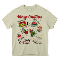 Mossy Merry Christmas Heavy Core Tee - MaliasSmallBusiness