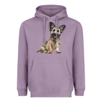 Lavender Skye Terrier Dog Illustrations Heavyweight Hoodie - LillyAllenDesigns