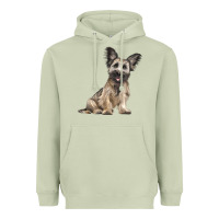 Matcha Skye Terrier Dog Illustrations Heavyweight Hoodie - LillyAllenDesigns