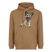 Toasted Coconut Skye Terrier Dog Illustrations Heavyweight Hoodie - LillyAllenDesigns