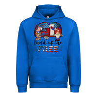 Cobalt land of the free caravan gnomies Urban Hoodie - BarkalooDesign