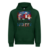 Forest Green land of the free caravan gnomies Urban Hoodie - BarkalooDesign