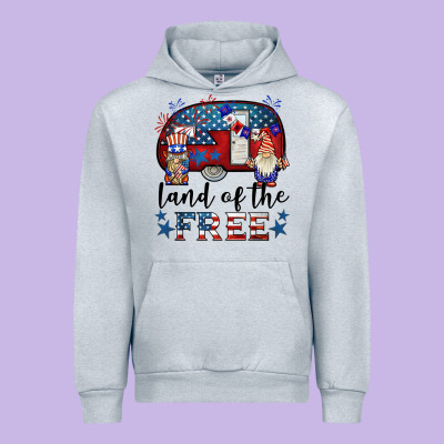 Land Of The Free Caravan Gnomies Urban Hoodie Designed By Barkaloodesign