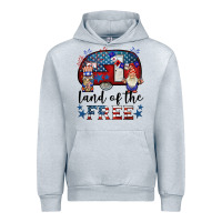 Heather Grey land of the free caravan gnomies Urban Hoodie - BarkalooDesign