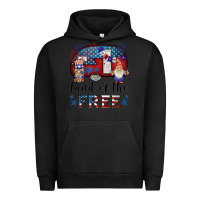 Pigment Black land of the free caravan gnomies Urban Hoodie - BarkalooDesign