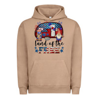Pigment Burro land of the free caravan gnomies Urban Hoodie - BarkalooDesign
