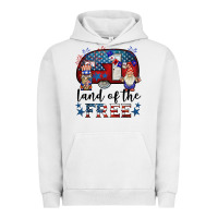 Pigment Lunar Rock land of the free caravan gnomies Urban Hoodie - BarkalooDesign