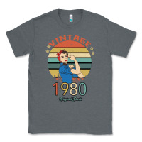 Charcoal Heather Vintage 1980 Original Parts Women 40th Birthday Classic Tee - Bettercallsaul