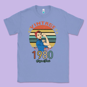Vintage 1980 Original Parts Women 40th Birthday Classic Tee Designed By Bettercallsaul
