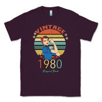 Plum Vintage 1980 Original Parts Women 40th Birthday Classic Tee - Bettercallsaul