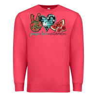 Cardinal peace love watermelon Premium Sweatshirt - SublimationCraftShop